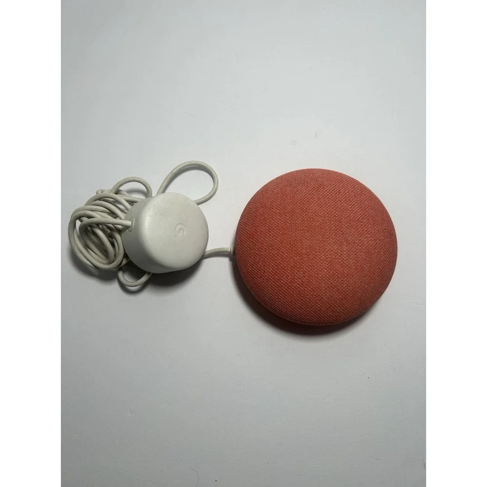 Google Home Nest Mini Smart Speaker Google Assistant Model (H0A) Coral WORKING